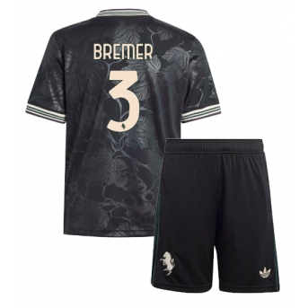 Juventus Gleison Bremer #3 Maglia Gara Terza Repliche 2025-26 Bambino Maniche Corte
